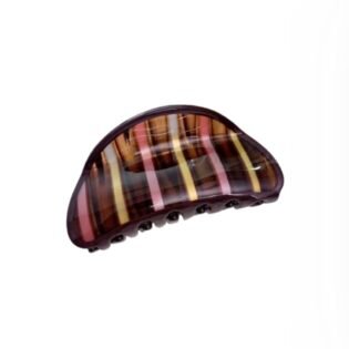 Rose Mocha curved Claw clips