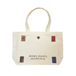 Oilvase Signature Poker Print Tote Bag – Creamy White